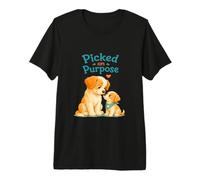 Cute Adopted or Stepdad & Child Dog Puppy Picked on Purpose Premium T-Shirt