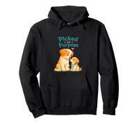 Cute adopted or stepdad & child dog puppy Picked on purpose Pullover Hoodie