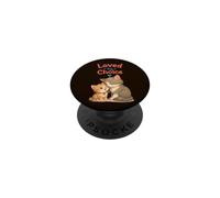 Cute adopted or stepmom & child Cat kitten Loved by Choice PopSockets Adhesive PopGrip