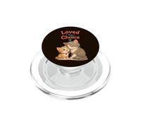 Cute adopted or stepmom & child Cat kitten Loved by Choice PopSockets PopGrip for MagSafe