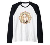 Cute, Adorable Baby Goat Mandala Raglan Baseball Tee