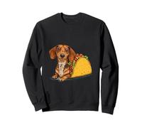 Cute adorable dachshund wiener dog in a taco Sweatshirt