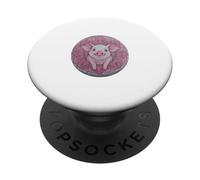 Cute adorable piggie piggy pig piglet with mandala PopSockets Adhesive PopGrip