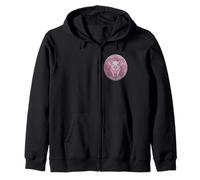 Cute adorable piggie piggy pig piglet with mandala Zip Hoodie