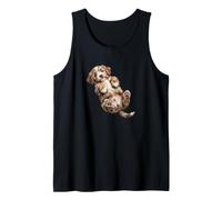 Cute Adorable Puppy Dog Waiting for A Belly Rub Tank Top