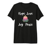 Cute Advent Christian Christmas Hope Love Joy Peace Premium T-Shirt