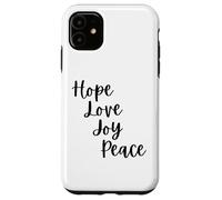 Cute Advent Hope love joy peace Christian faith Christmas Case for iPhone 11