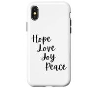 Cute Advent Hope love joy peace Christian faith Christmas Case for iPhone X/XS