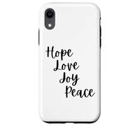 Cute Advent Hope love joy peace Christian faith Christmas Case for iPhone XR