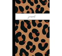 Cute Aesthetic Leopard Print Cherry Journal for Girls | Trendy Y2K Notebook for Teens & Women