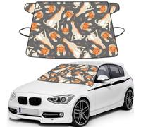 Cute Afghan Hound, Car Windshield Cover, Protective Windscreen Cover - Snow Ice Sun UV Dust Water Resistant - Fit for Most Cars