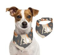 Cute Afghan Hound,Dog Bandanas Cotton Pet Scarf Adjustable Bibs for Pet,M