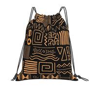 Cute African Pattern Men Women Swimming Bags Waterproof Drawstring Bag Large String Backpack For Gym Yoga Hiking