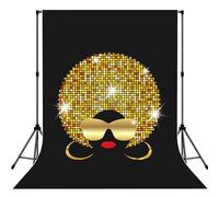 Cute African Woman Polka Print Photo Studio Background 5x7ft Soft Photo Backdrop Curtain For Studio Content Creator Equipment