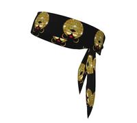 Cute African Woman Polka Printing 1 Pieces Headband Hair Band Unisex Dry Head Tie Sport Band For Basketball Running Tennis