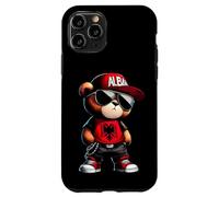 Cute Albania Flag Teddy Bear Illyrian Shqiperi Kosovo Shqip Case for iPhone 11 Pro