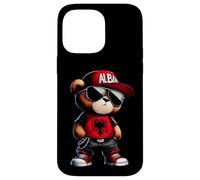 Cute Albania Flag Teddy Bear Illyrian Shqiperi Kosovo Shqip Case for iPhone 14 Pro Max