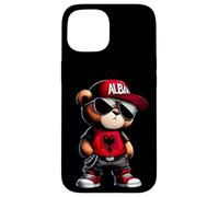Cute Albania Flag Teddy Bear Illyrian Shqiperi Kosovo Shqip Case for iPhone 15