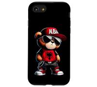 Cute Albania Flag Teddy Bear Illyrian Shqiperi Kosovo Shqip Case for iPhone SE (2020) / 7/8