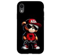 Cute Albania Flag Teddy Bear Illyrian Shqiperi Kosovo Shqip Case for iPhone XR