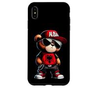 Cute Albania Flag Teddy Bear Illyrian Shqiperi Kosovo Shqip Case for iPhone XS Max