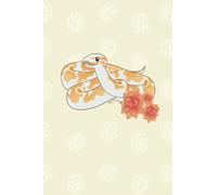 Cute Albino Ball Python Notebook 6" x 9" - 120 College-Ruled Pages / 60 Sheets - The Perfect Gift For Any Reptile Lover / Exotic Pets Owner