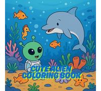 Cute alien coloring book