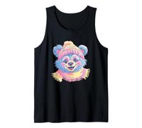 Cute Alien Girl Fantasy Character Portrait Graphic Blue Tank Top
