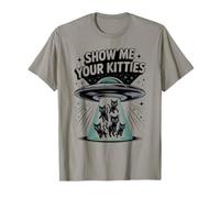 Cute Alien Show ME Your Kitties Cat Lover Owner Animal Mom T-Shirt