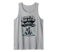 Cute Alien Show ME Your Kitties Cat Lover Owner Animal Mom Tank Top