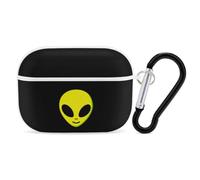 Cute Aliens Compatible with Airpods Pro Case Cover Hard Cases with Durable Hanging Buckle Charging Visible LED