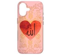 Cute Allah Arabic Calligraphy Heart Islam Muslim Sign Case for iPhone 17