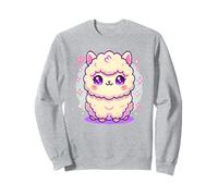 Cute Alpaca Kawaii Style Simple Fluffy Alpaca Japanese Style Sweatshirt