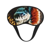 Cute Alpaca Llama Print Sleep Mask for Side Sleepers Cup-Shaped Blackout Eye Mask Shades Cover for Men and Women