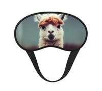 Cute Alpaca Sleep Eye Mask for Women Men Soft and Comfortable Sleep Mask Blackout Sleeping Eye Cover for Travel Yoga Nap Shift Work
