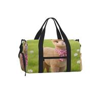 Cute Alpaca Sports Duffel Bag-Weekender with Shoe Compartment