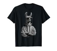 Cute Alpaca with Sunglasses Animal Art Graphic Funny Llama T-Shirt