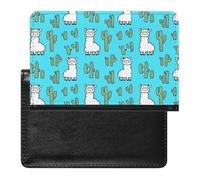 Cute Alpacas Cactus Llamas Passport Holder Cover Wallet Slim Passport Protector Card Holder Travel Accessories