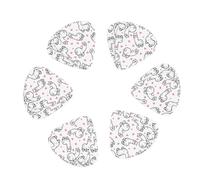 cute alpacas lama hearts white 12 Pack Guitar Picks Plectrums with Organizer Storage Box, Guitar Picks for Bass Electric Acoustic Guitars Ukulele