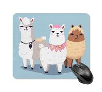 Cute Alpacas Square Mouse Pad Portable Computer Mousepad with Non-Slip Rubber Base 25 * 30cm Ultra-Thin Gaming Mouse Mat for Computer Laptop Office Desk Accessories