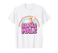 Cute Alpha Male Fairy Funny Sarcastic Humor Ironic Men T-Shirt, Men, White, Small