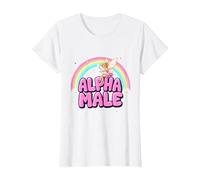 Cute Alpha Male Fairy Funny Sarcastic Humor Ironic Men T-Shirt, Women, White, Small