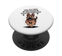 Cute Alsatian GSD Dog Yes I'm with the Crazy German Shepherd PopSockets Adhesive PopGrip