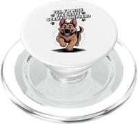 Cute Alsatian GSD Dog Yes I'm with the Crazy German Shepherd PopSockets PopGrip for MagSafe