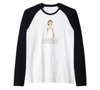 Cute Ancient Greek - Goddess in Training - Mythology Hestia Raglan Baseball Tee