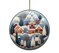 Cute And Acrylic Christmas Hanging Ornament A Must Have For Festive Home ! My Little (F, 8X8CM)