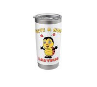 Cute and Adorable Give a Hug Ladybug Design Tee Stainless Steel Insulated Tumbler