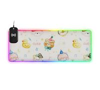 Cute and Colorful Cartoon mouses Wirel Charging Glowing Large Gaming Mouse pad unwashable gameing 35.4 x 15.7 in Computer Mousepad