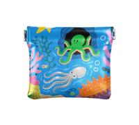 Cute and Colorful Shark Animal sea Fashion Women's Small Leather Change Purse Cute Personal Items Organizer for Men Women Travel billetera para