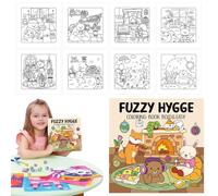 Cute and Cozy Animals Coloring Book,Cozy Designs Colouring Book,Creativite Winter Colouring Book,Stress Relief Winter Animal Book with Cute Animal Characters for Adults and Teens for Relaxation